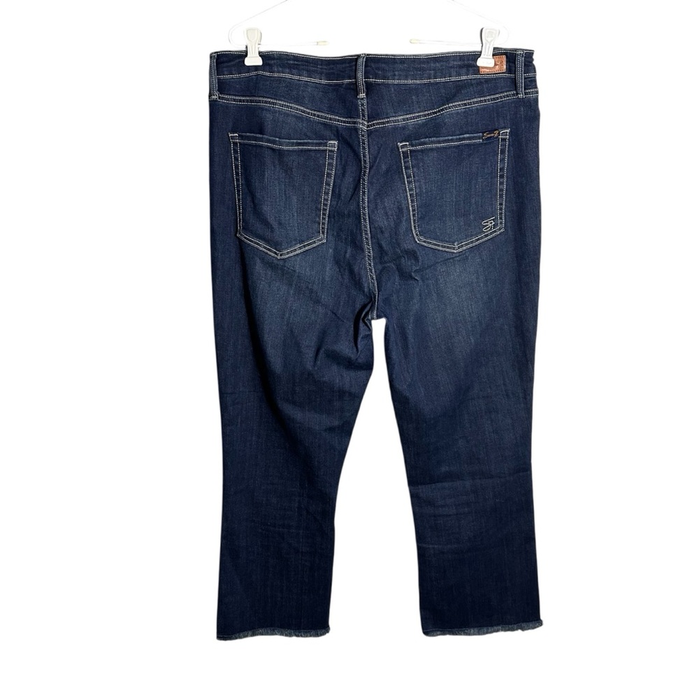 Seven7 straight leg raw hem fashion jeans women’s 16 - Picture 2 of 11
